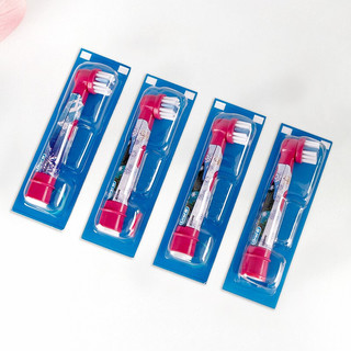 欧乐B（Oral-B）电动牙刷头儿童款EB10K适用欧乐D系列儿童款牙刷 冰雪奇缘*4支装 替换刷头