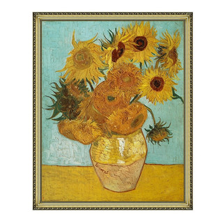雅昌 梵高 静物花卉油画《向日葵》92×114cm 油画布 宫廷金