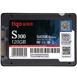 Kimtigo 金泰克 Tigo）120GB SSD固态硬盘 SATA3.0接口 S300系列（三年质保）