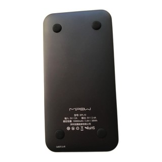 MiPow 麦泡 SPL10 移动电源数据线二合一 黑色 10000mAh micro usb 2.4A快充