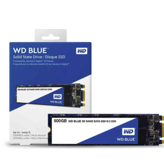 Western Digital 西部数据 蓝盘 M.2 固态硬盘 500GB (SATA3.0) WDS500G2B0B