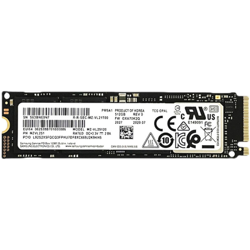 WDKST PM9A1 NVMe M.2 固态硬盘 256GB（ PCI-E4.0）