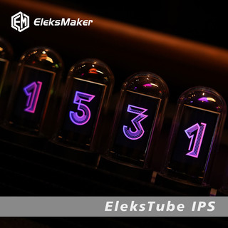 现货秒发 EleksTube IPS｜RGB拟辉光管时钟桌面创意DIY命运石之门