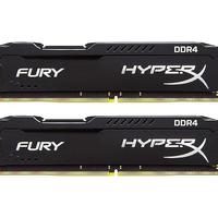 Kingston 金士顿 Fury系列 DDR4 2400MHz 黑色 台式机内存 8GB 4GB*2 HX424C15FB28-SP