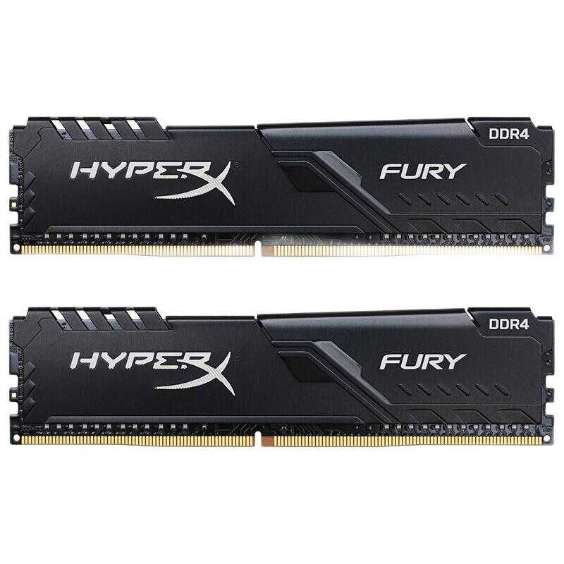 Kingston 金士顿 Fury  Beast野兽系列 DDR4 3733MHZ 台式机内存 马甲条 黑色 32GB 16GB*2 KF437C19BB1K2/32