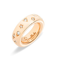 Pomellato 宝曼兰朵 Iconica系列 PA9106EO7000DB000 中性18K玫瑰金钻石戒指