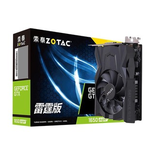 ZOTAC 索泰 GeForce GTX 1650 Super 雷霆版 MA 显卡 4GB 黑色