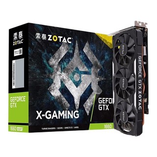 ZOTAC 索泰 GTX 1660 Super 6G X-GAMING OC 显卡 6GB 黑色