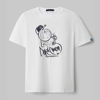 HLA 海澜之家 哆啦A梦系列 HNTBJ2D466A 男女短袖T恤