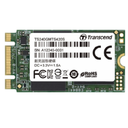 Transcend 创见 台式机/笔记本高性能SSD固态硬盘 MTS420系列TLC M.2 2242 SATA 240GB-256GB