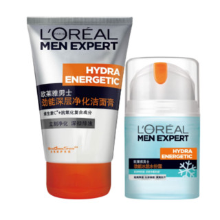 L'OREAL PARIS 巴黎欧莱雅 劲能系列男士护肤套装 (洁面膏100ml+水份露50ml)