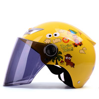 YEMA 野马 207 摩托车头盔 黄色配黑茶镜片