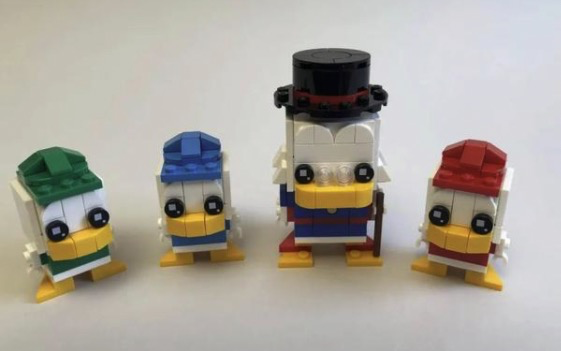 玩模总动员lego乐高方头仔系列40477史高治和三胞胎
