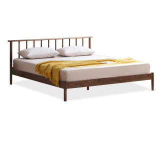 Visawood 维莎原木奈良系列n0469 实木床180 0cm 胡桃色 报价价格评测怎么样 什么值得买