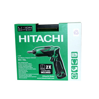 高壹工机（HiKOKI）WH7DL-CPZ 日立7.2V 充电折弯式冲击起子机 (双电+充电器+携带箱)