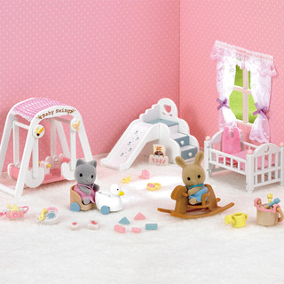森贝儿家族巧克力兔妈妈家具套女孩宝宝过家家益智玩偶玩具礼物 巧克力兔妈妈家具套