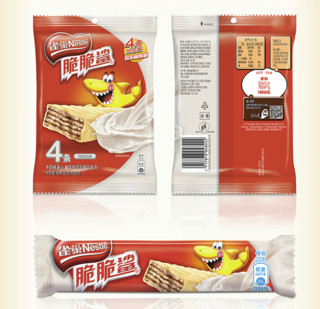 Nestlé 雀巢 脆脆鲨 威化饼干 牛奶味 20g*4条