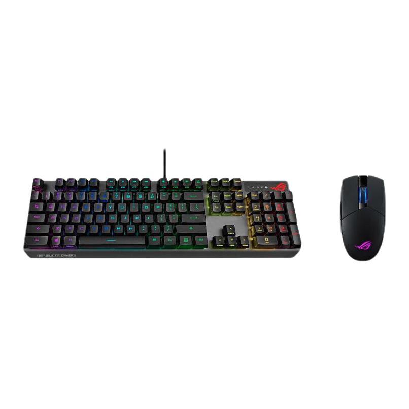 ROG 玩家国度 游侠RX 104键 有线机械键盘 游侠RX红轴 +影刃2 无线鼠标 键鼠套装