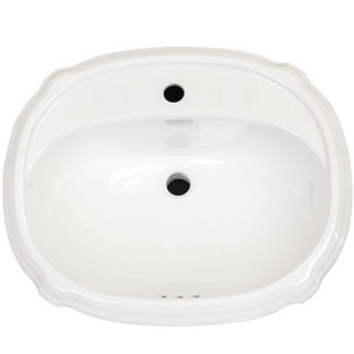 KOHLER 科勒 珀特勒系列 K-2189T-1-0 单孔修边式台上盆