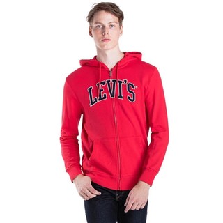 Levi's 李维斯 男士拉链连帽卫衣 19625-0024 红色 M