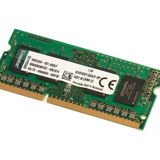 Kingston 金士顿 KVR系列 DDR3 1600MHz 笔记本内存 普条 绿色 2GB KVR16S11S6A/2-SP