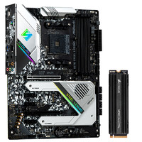 ASRock 华擎 X570 Steel Legend ATX主板（AMD AM4、X570）+美商海盗船 MP600 NVME M.2 固态硬盘 1TB (PCI-E4.0)