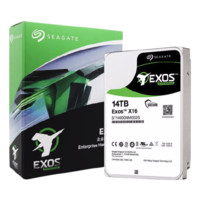 SEAGATE 希捷 银河Exos X16系列 14TB 3.5英寸 企业级硬盘 (7200rpm、CMR) ST14000NM002G