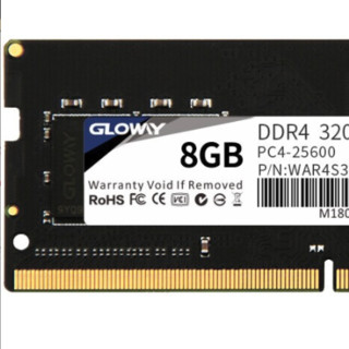 GLOWAY 光威 战将系列 DDR4 3200Mhz 笔记本内存 普条 黑色 32GB