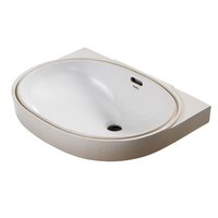 TOTO 东陶 爵世经典系列 LW546B 椭圆形台下盆 白色 550*400mm 智洁款