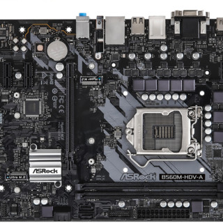 ASRock 华擎 B560M-HDV-A MATX主板（Intel LGA1200、B560）