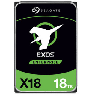 SEAGATE 希捷 银河Exos X18系列 3.5英寸 企业级硬盘 18TB（CMR、7200rpm、256MB）ST18000NM000J