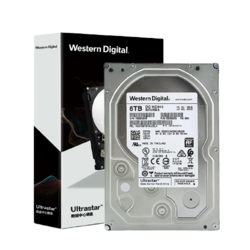 Western Digital 西部数据 企业级硬盘6TB nas台式机Sata机械氦气盘CMR垂直