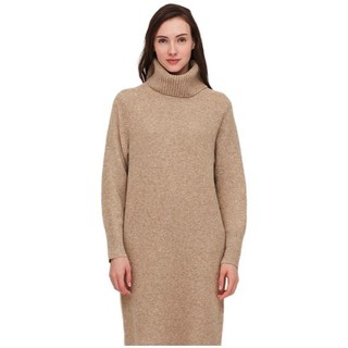 UNIQLO 优衣库 souffle yarn 女士两翻领连衣裙 429451