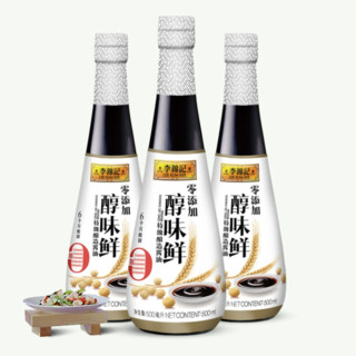 LEE KUM KEE 李锦记 零添加 醇味鲜 特级酿造酱油 500ml