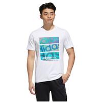 adidas NEO M Fav Tcns Tee 1 男子运动T恤 GJ8773 白/白 L