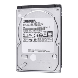 TOSHIBA 东芝 轻薄型系列 2.5英寸 笔记本硬盘 1TB（SMR、5400rpm、128MB）MQ04ABF100