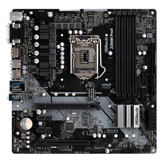 ASRock 华擎 Z390M Pro4 MATX主板（intel LGA1151、Z390）