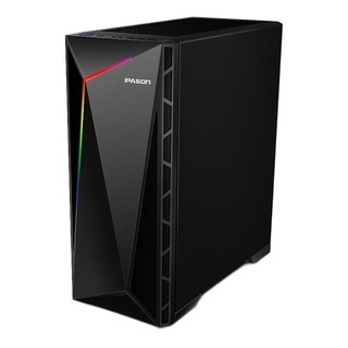 IPASON 攀升 G2 十一代酷睿版 23.8英寸 游戏台式机 黑色（酷睿i5-11400F、GTX 1050Ti 4G、16GB、256GB SSD、风冷）