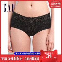 Gap 盖璞 女装时尚中腰蕾丝内裤春260277 女士舒适透气纯色内衣三角裤