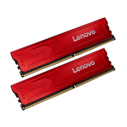 Lenovo 联想 16GB(8GBX2)套装 DDR4 3200 台式机内存条 红靡战甲