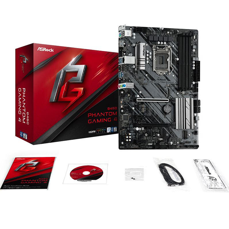 ASRock 华擎 B460 Phantom Gaming 4 ATX主板（intel LGA1200、B460）