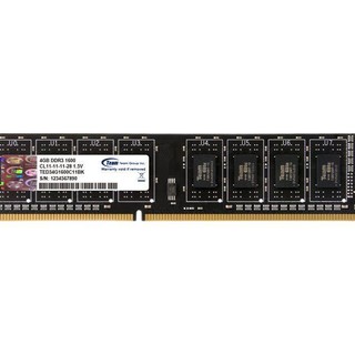 Team 十铨 DDR3 1600MHz 黑色 台式机内存 4GB TED3L4G1600C11BK