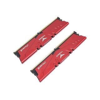 Team 十铨 火神系列 DDR4 2400MHz 台式机内存 马甲条 红色 8GB