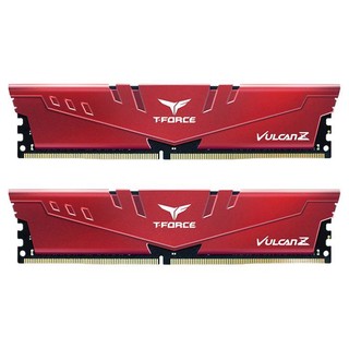 Team 十铨 火神 DDR4 2666MHz 台式机内存 马甲条 红色