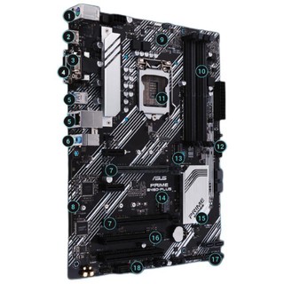 ASUS 华硕 PRIME系列 B460 PLUS ATX主板（intel LGA1200、B460）+英特尔 酷睿i7-10700F CPU套装