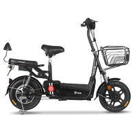 TAILG 台铃 GS8 新国标电动自行车 TDZA41Z 48V12Ah铅酸电池 黑色 国标版