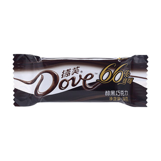 Dove 德芙 66%醇黑巧克力 252g 碗装