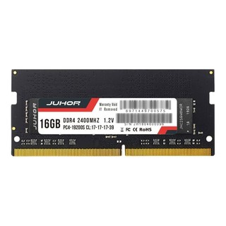 JUHOR 玖合 DDR4 2400MHz 笔记本内存 普条 黑色 16GB