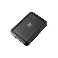 ROCK 洛克 W1063 移动电源 黑色 10000mAh Type-C/Lightning/Micro-B 2.1A 快充+5W无线充电