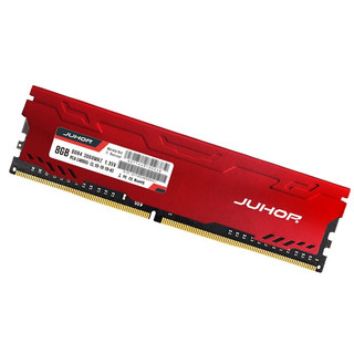 JUHOR 玖合 星辰 DDR4 3000MHz 台式机内存 马甲条 红色 8GB
